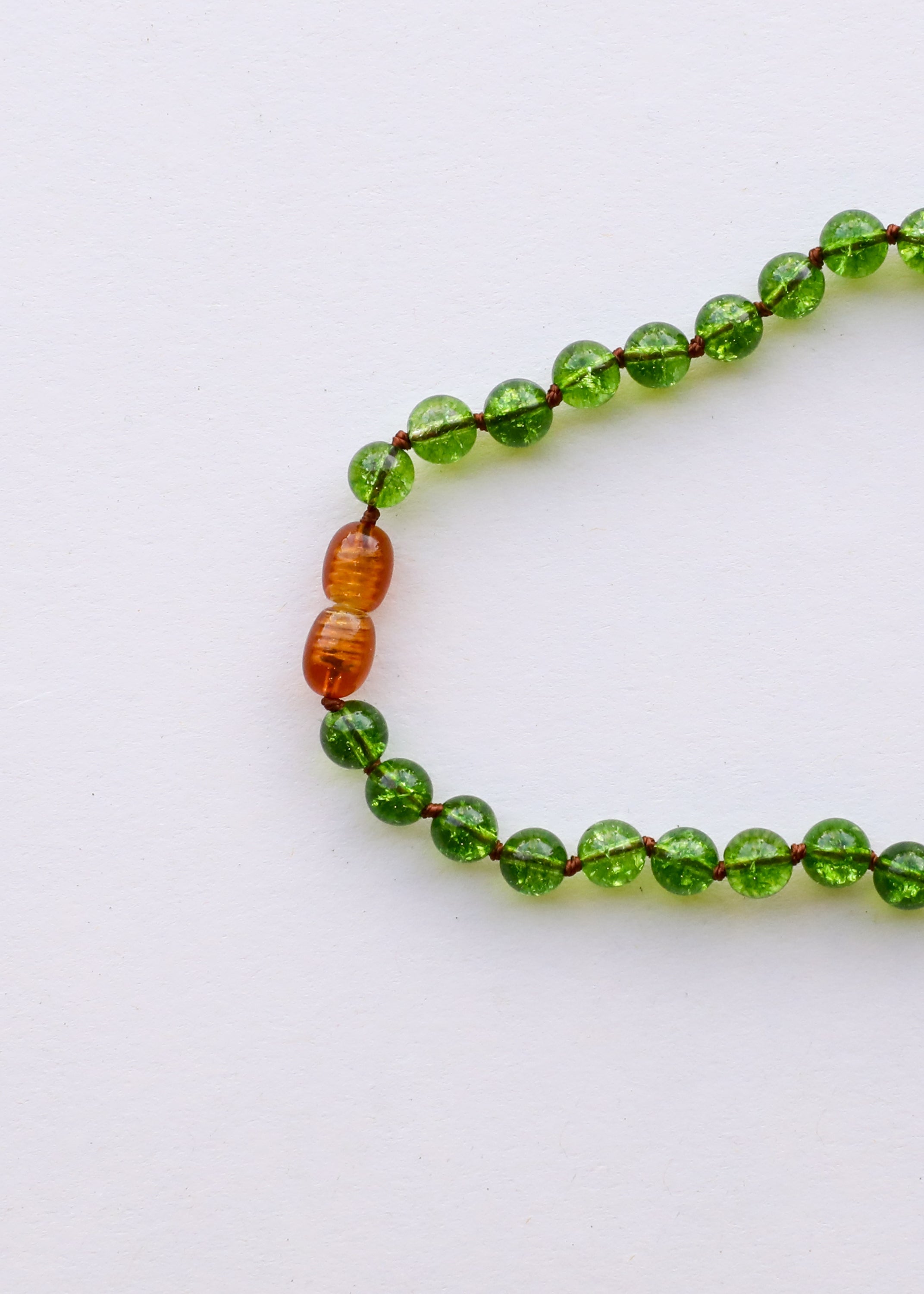 CanyonLeaf Pure Gemstone + Peridot || Necklace — alternative angle