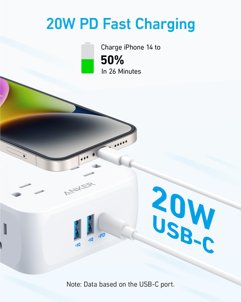 Anker <b>341</b> USB Power Strip, view 3