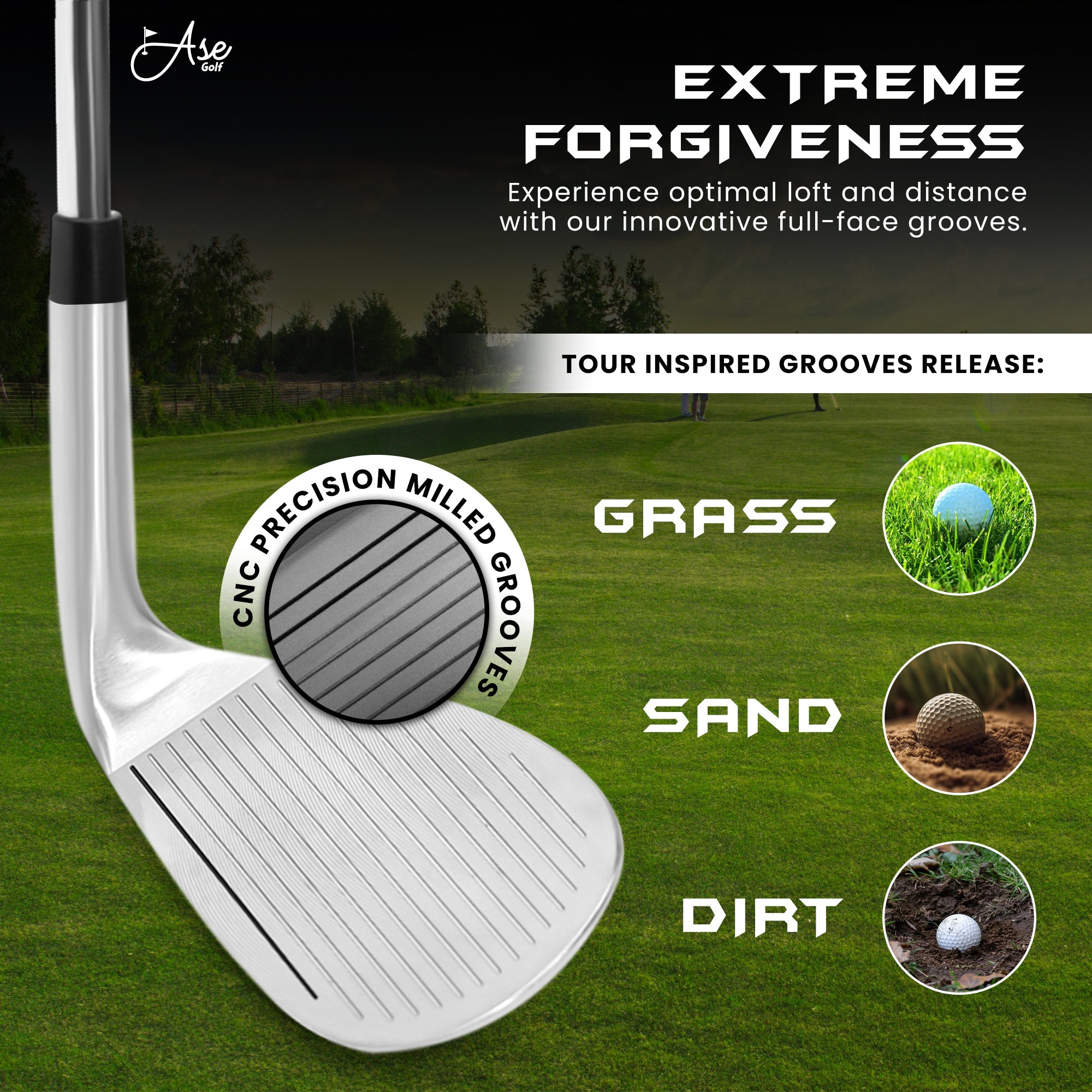 Ase Golf CM-1 Single Wedge (50,52,54,56,58,60), view 15
