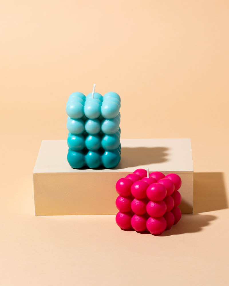 bubble silicone® pillar candle mold – makesy®, view 2