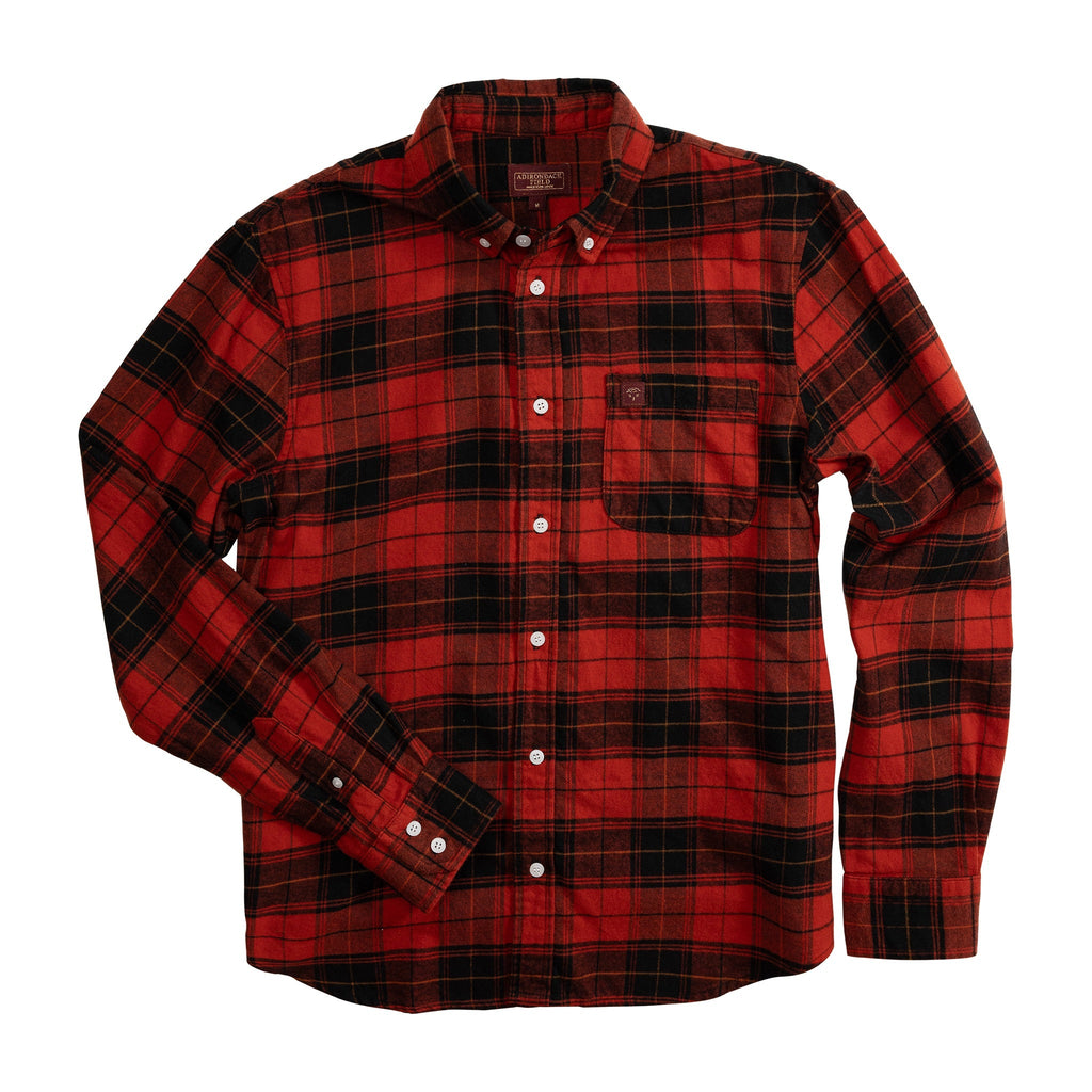 Adirondack Field Sabattis Organic Flannel Shirt — lifestyle context