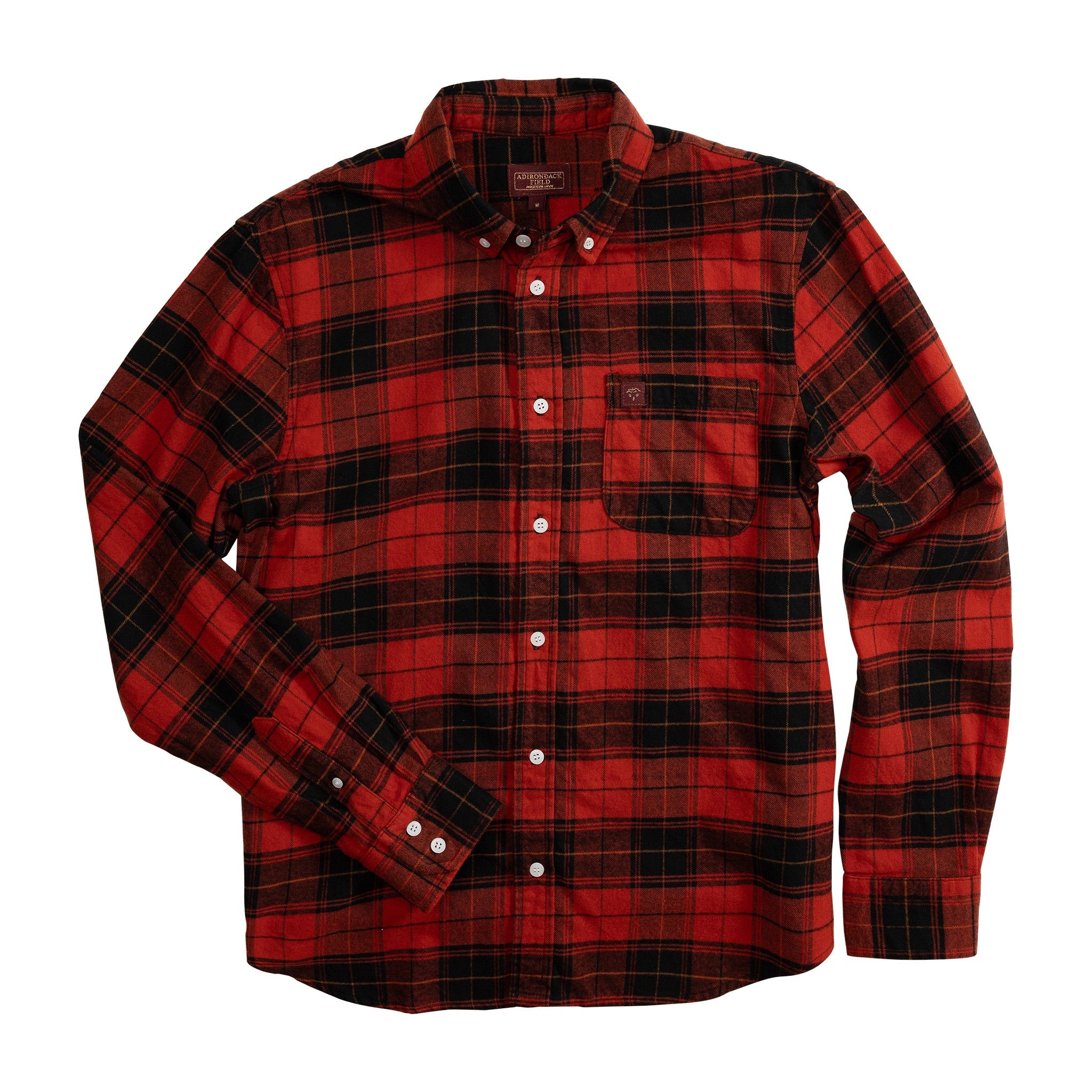 Adirondack Field Sabattis Organic Flannel Shirt — lifestyle context