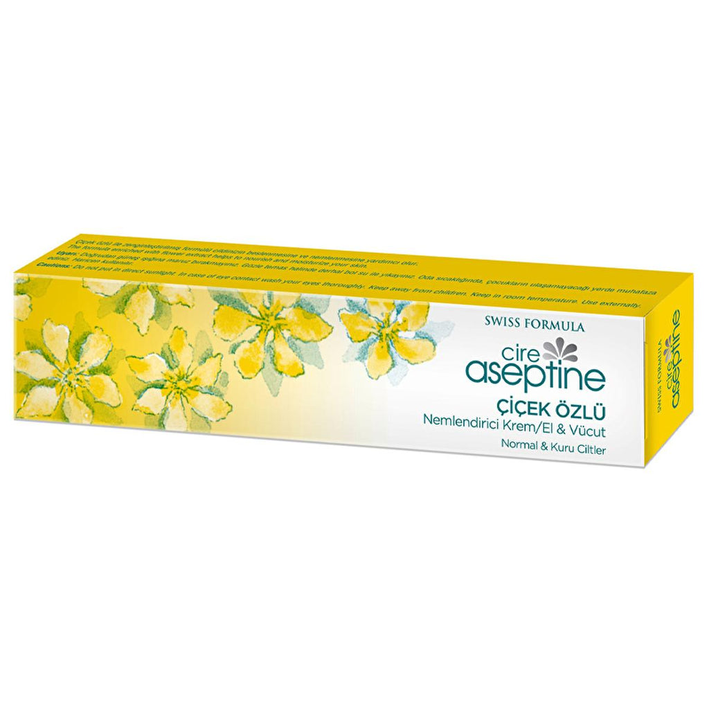 Cire Aseptine Moisturizing Cream - Paraben-Free, Flower Extracts for Dry Skin, 1.01 fl oz