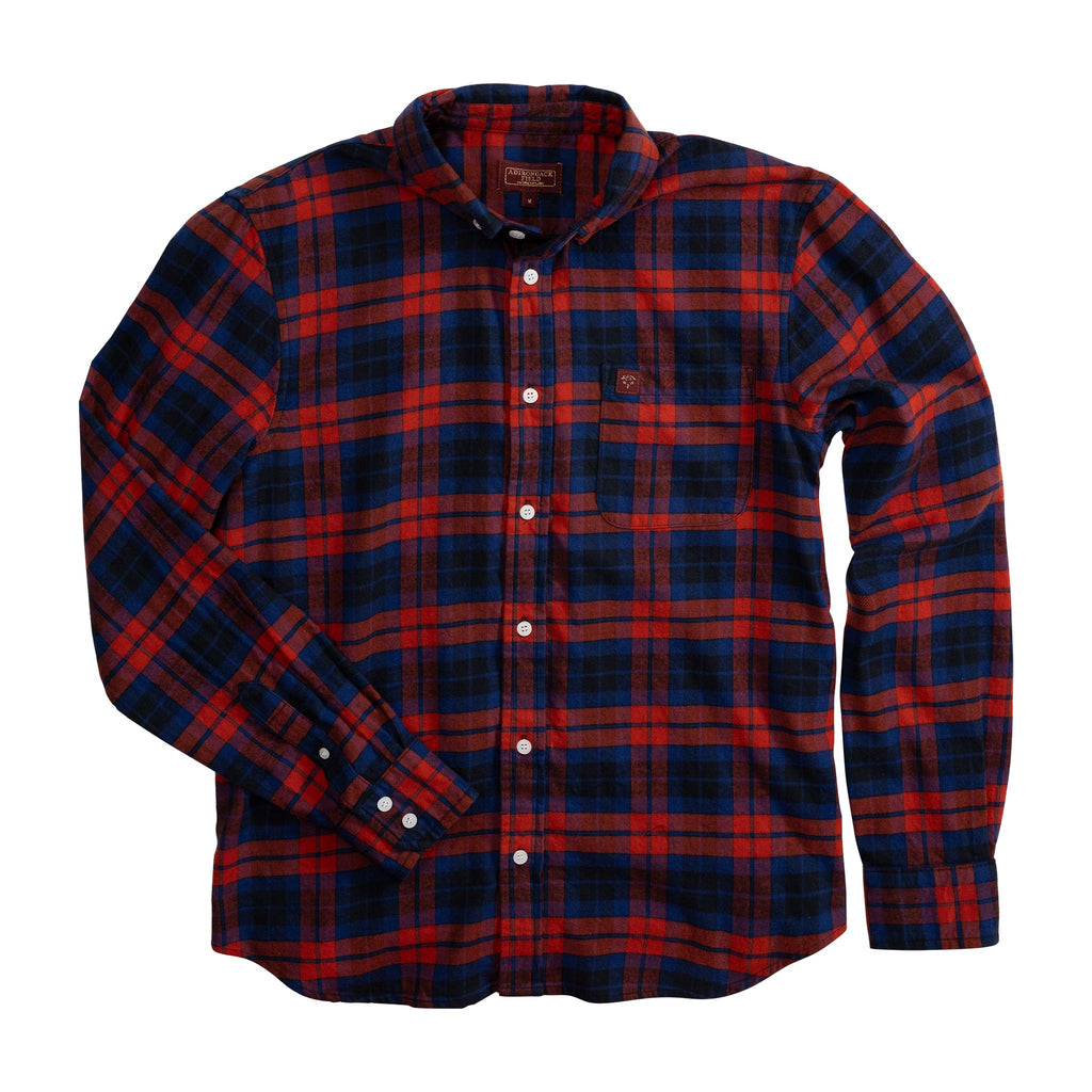 Adirondack Field Nessmuk Organic Flannel Shirt — lifestyle context