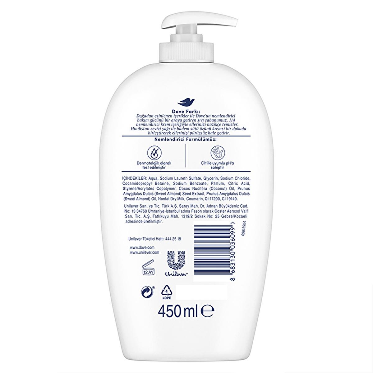 Dove Moisturizing Liquid Hand Soap with Coconut Oil and Almond Milk - 15.22 fl oz