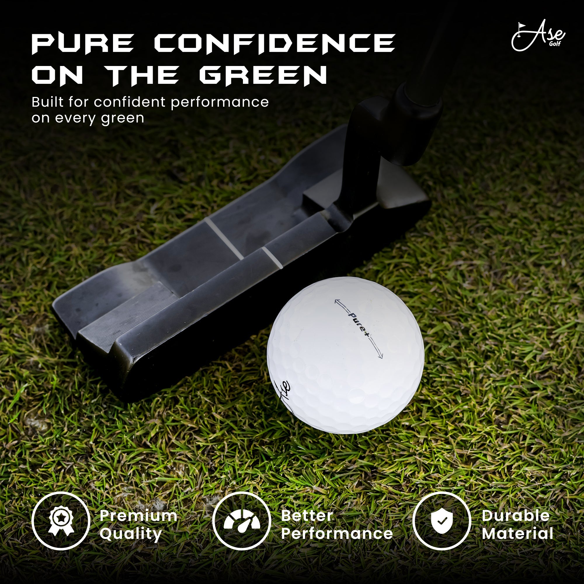 Ase Pure+ Golf Ball – Ase Golf, view 6