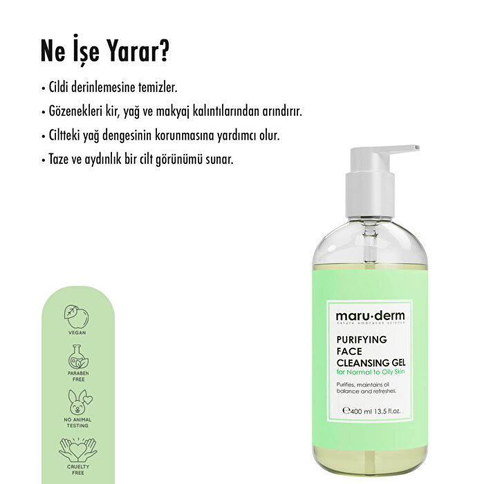 Maruderm Salicylic Acid BHA Cleanser 400ml - Deep Cleansing Gel | Gentle Formula