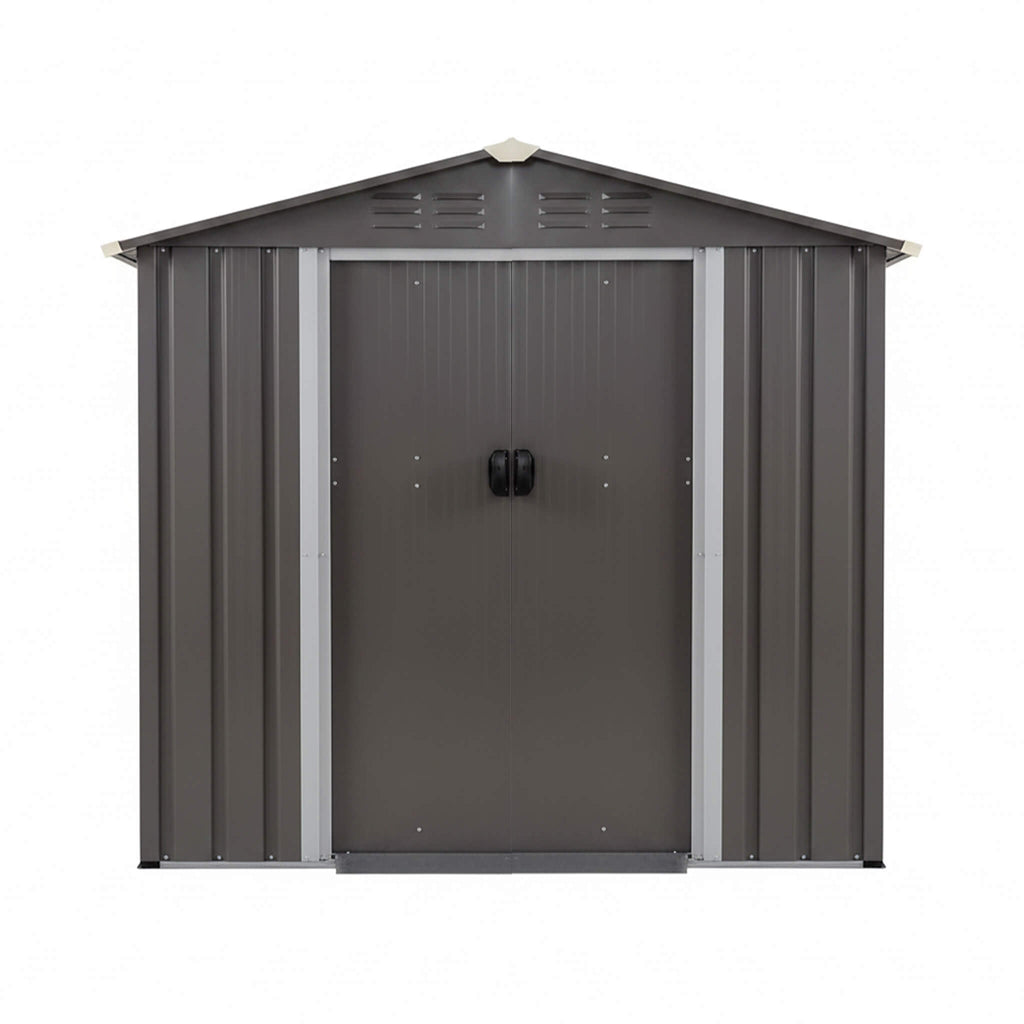 [04X06FT] Alora Outdoor All-Weather Galvanized Metal Storage Shed With Sliding Door (SAK96472) – SAKSBY WHOLESALE, view 8