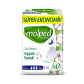 Molped Pure & Soft Super Eco Night Pads - 16 Count | Organic Cotton