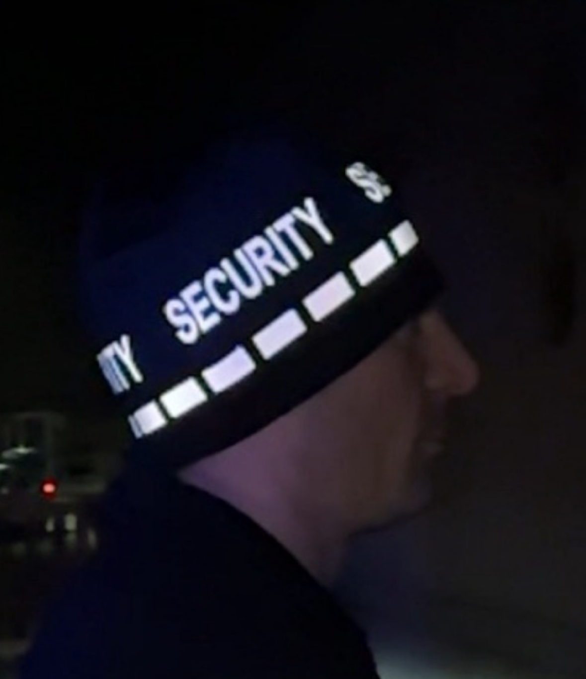 VisiBlue VisiBlue Reversible Beanie- Black SECURITY — detail close-up