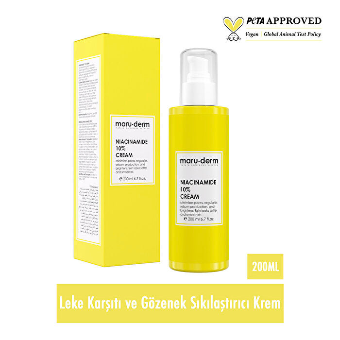 Maruderm Niacinamide 10% Skin Brightening & Pore Tightening Cream | 200 ml