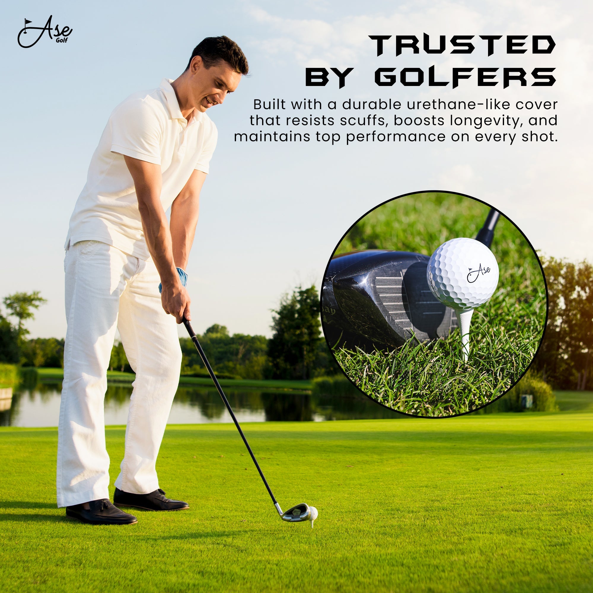 Ase Pure+ Golf Ball – Ase Golf, view 5