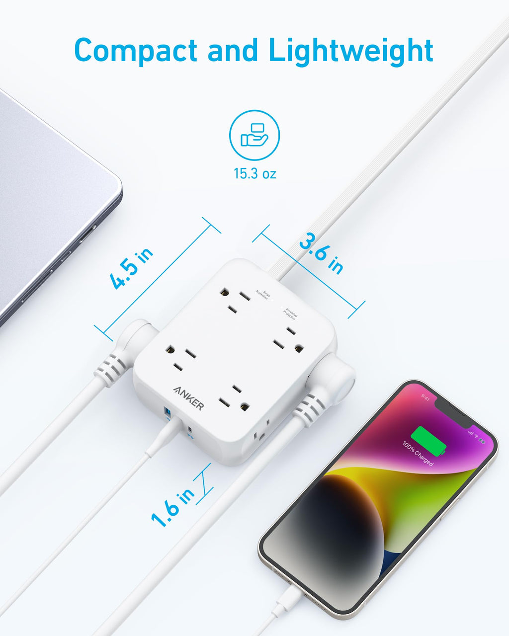 Anker <b>341</b> USB Power Strip, view 5
