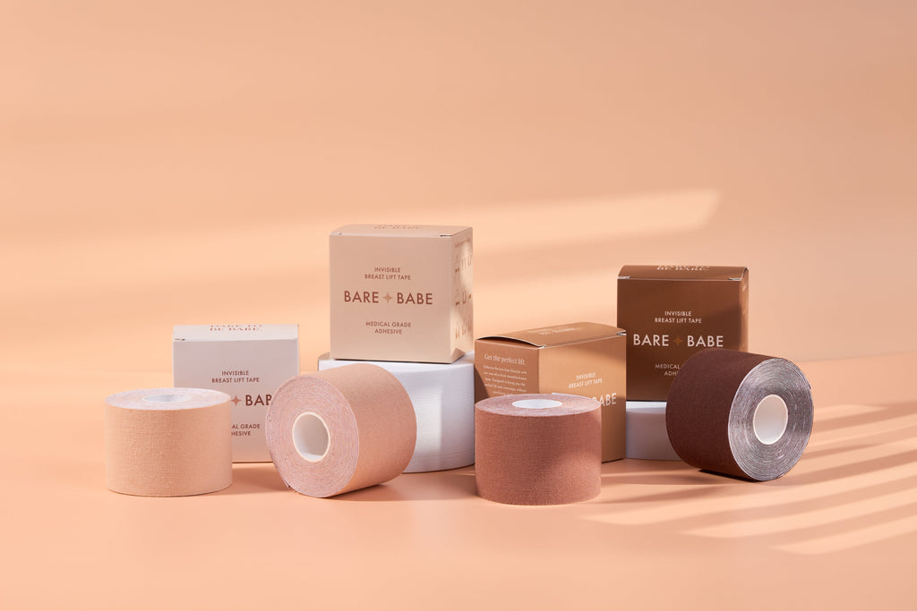 Bare Babe Boob Tape Kit — lifestyle context