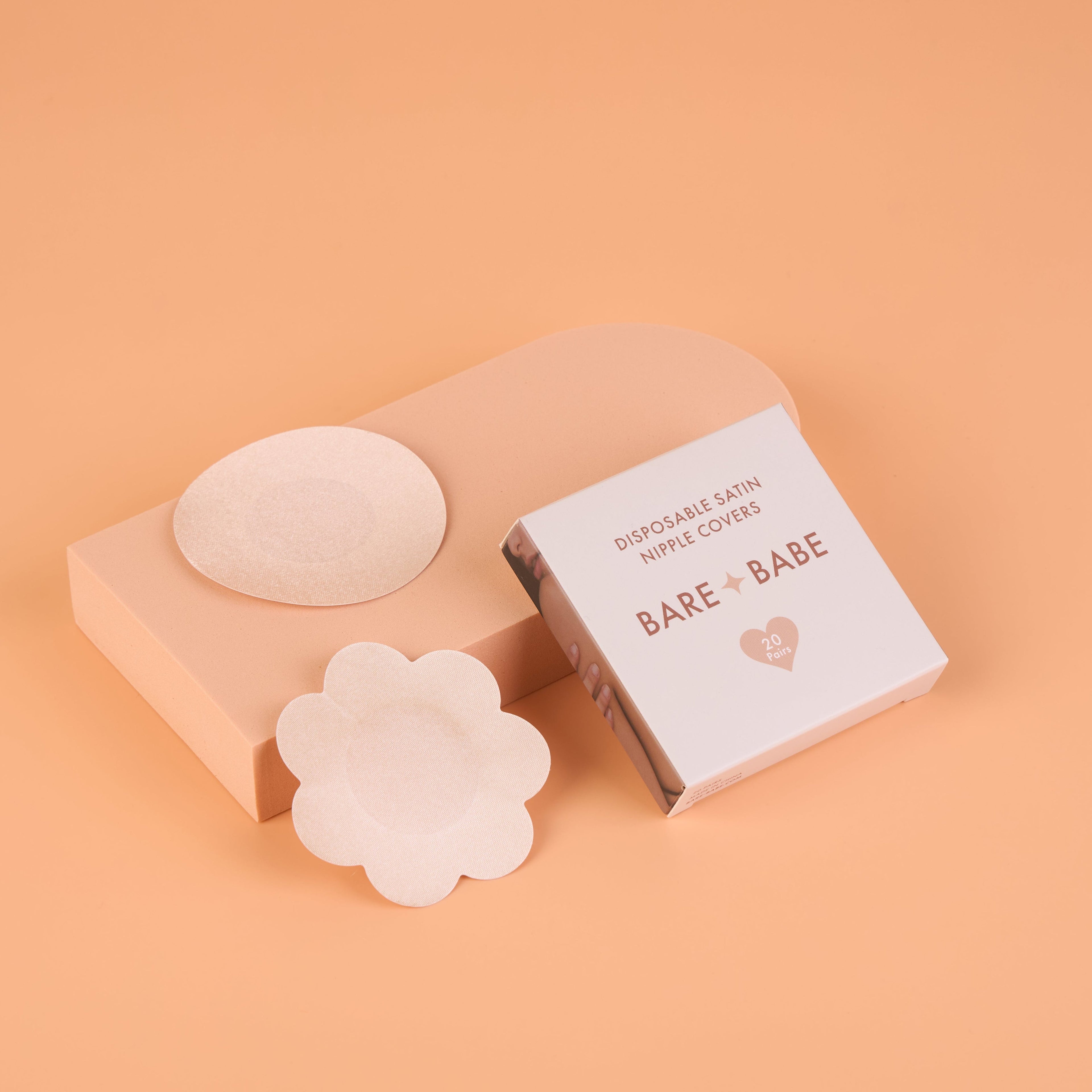 Bare Babe Satin Nipple Pasties - 40 Pack — main product shot