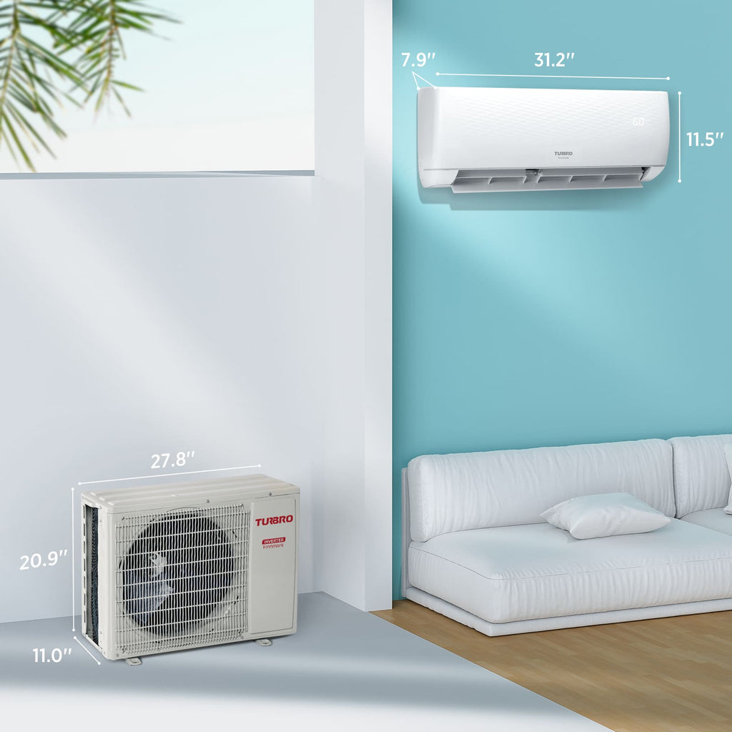 Finnmark 12,000 BTU Single Zone Mini Split AC (R32) – TURBRO, view 5