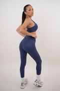 KIMITH BRAND I Am Glowing Navy Blue Quick Dry Butter Legging — main product shot