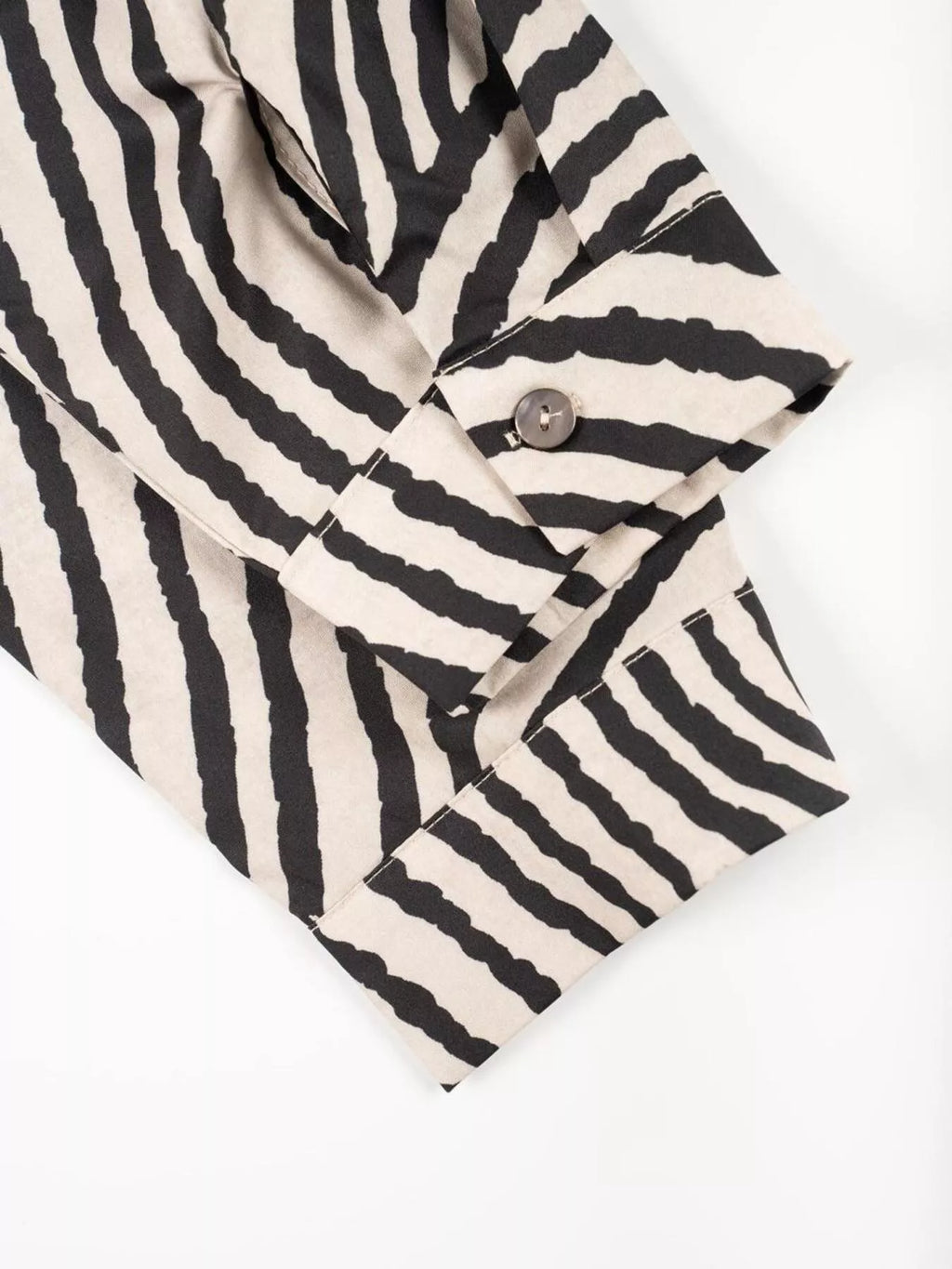 Striped Print Long Sleeve Button-Down Shirt