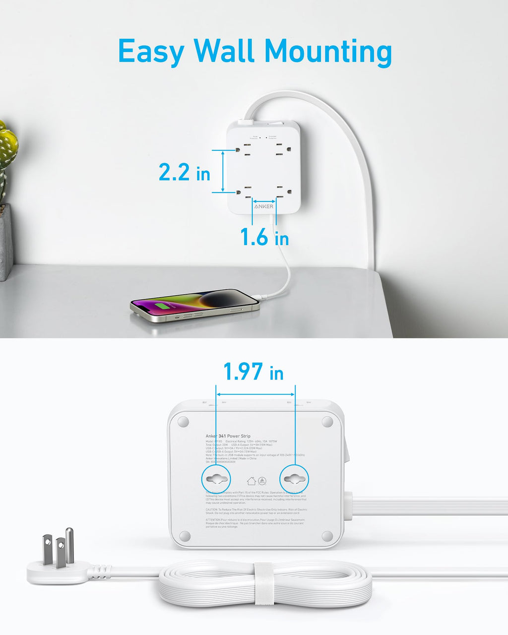 Anker <b>341</b> USB Power Strip, view 6