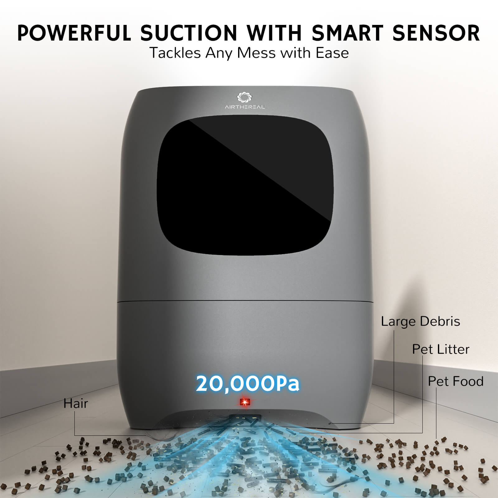 T1 Touchless Vacuum Automatic Dustpan – Airthereal, view 7