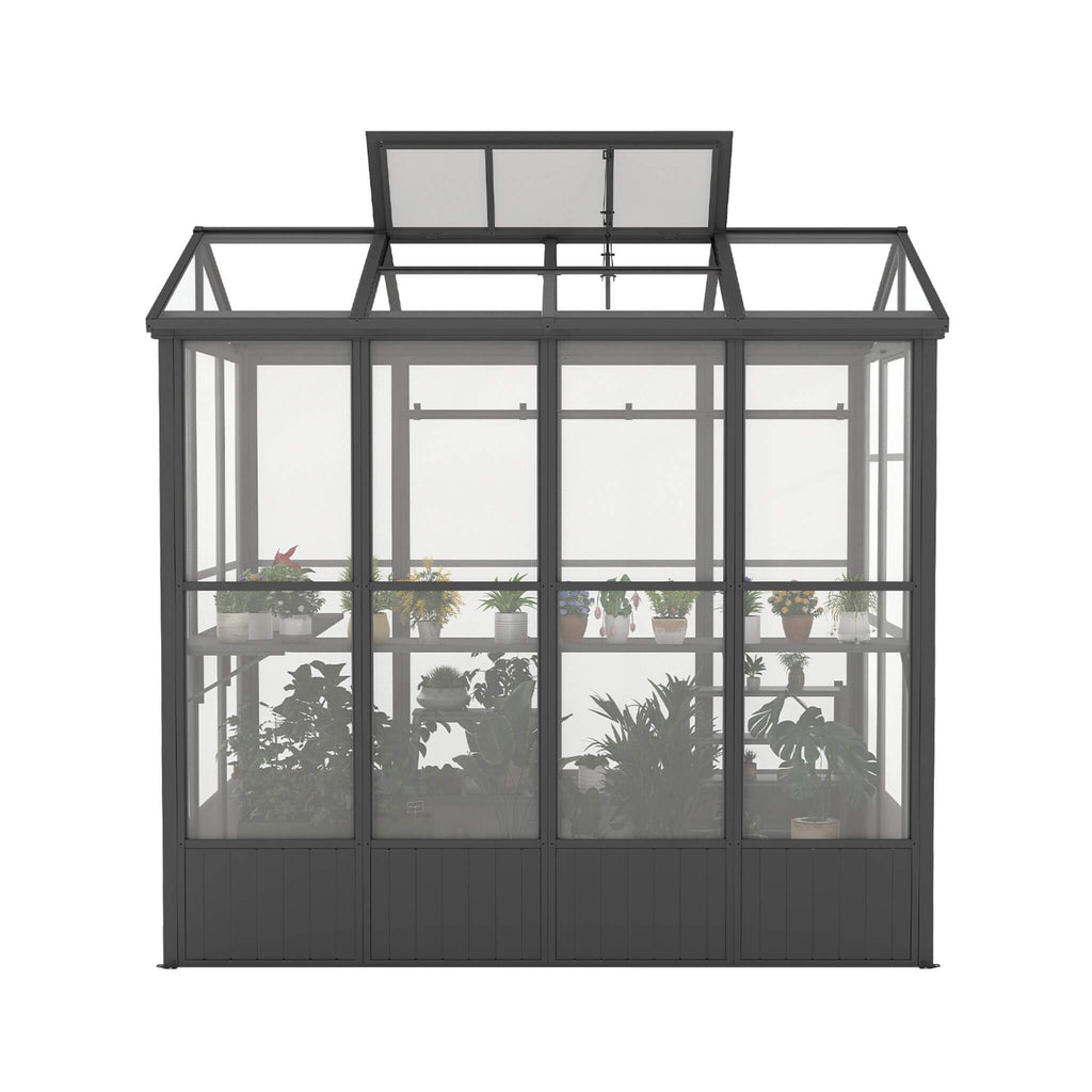 [06X08FT] Heavy-Duty Outdoor Polycarbonate Greenhouse With Fully Automatic Temperature Control Vent (SAK51892) – SAKSBY WHOLE