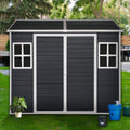 [06X08FT] Alora Outdoor Resin Patio Garden Shed With Floor, 2 Windows, And Lockable Doors (SAK54953) – SAKSBY WHOLESALE