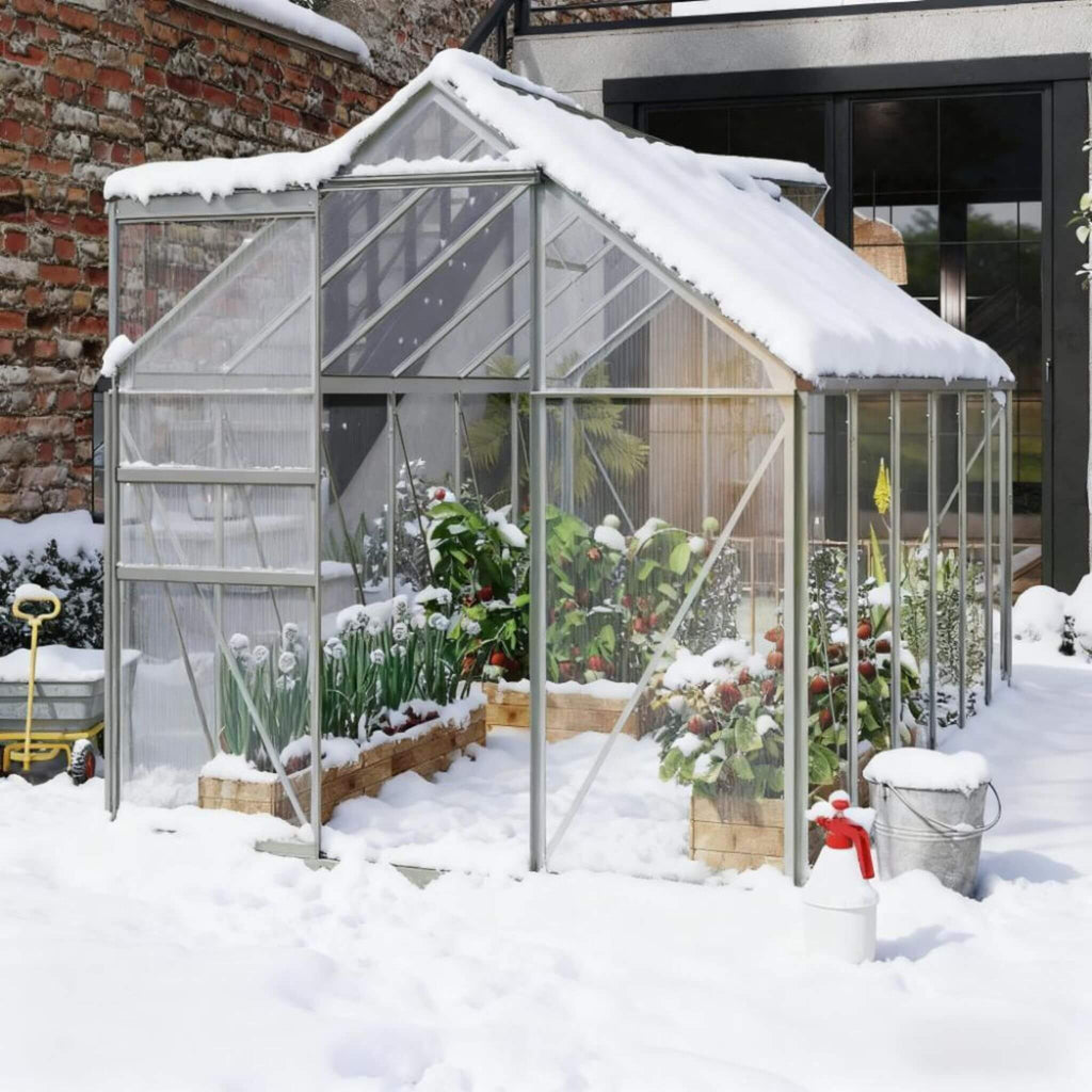 [06X12FT] Heavy-Duty Aluminum Walk-In Greenhouse With Rooftop Vent And Sliding Door (SAK69048) – SAKSBY WHOLESALE, view 7