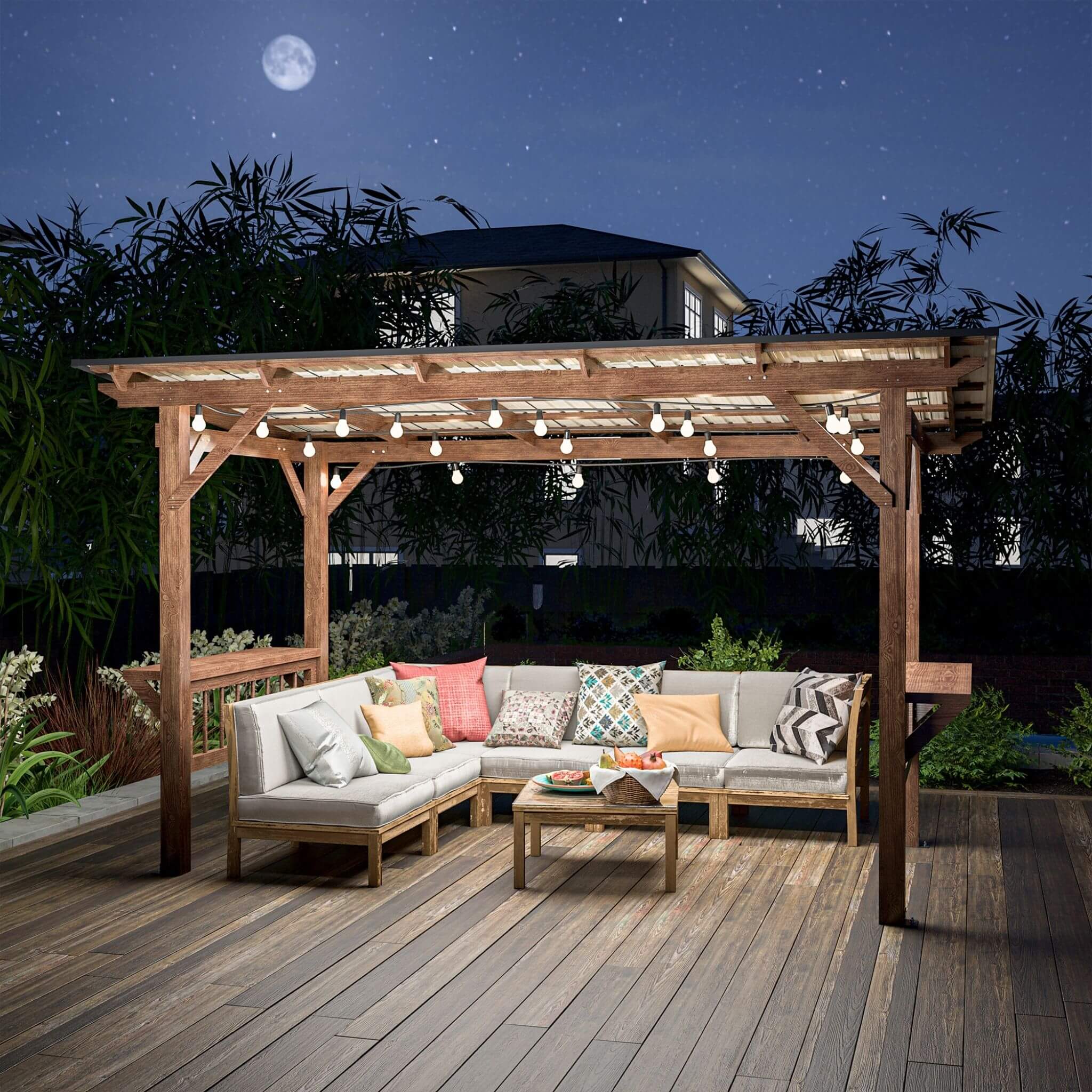 [06X13FT] Alora Durable Outdoor Hardtop BBQ Grill Shelter Gazebo With Shelves (SAK65420) – SAKSBY WHOLESALE, view 11