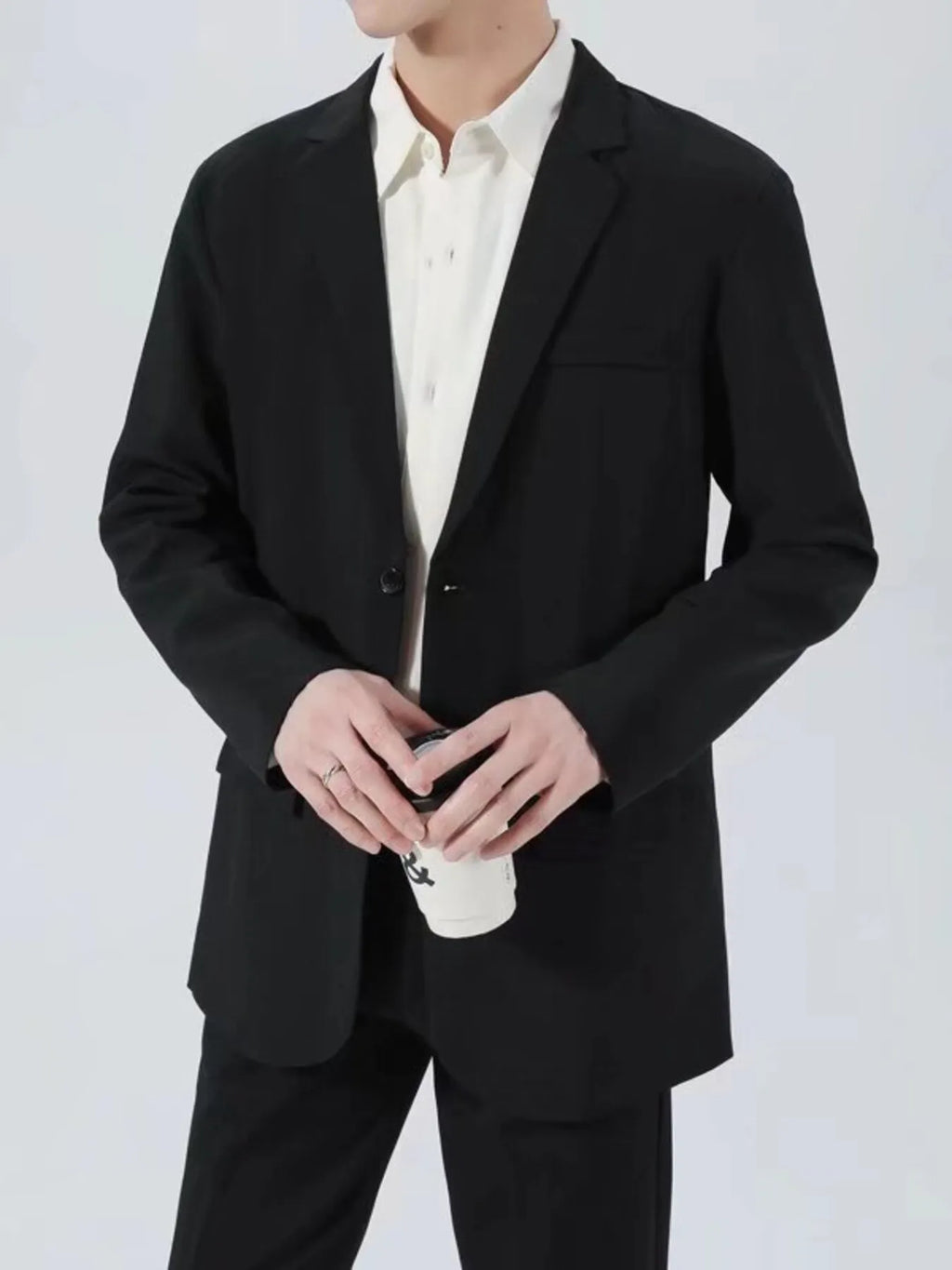 Men's Plus Size Classic Fit Two-Button Blazer