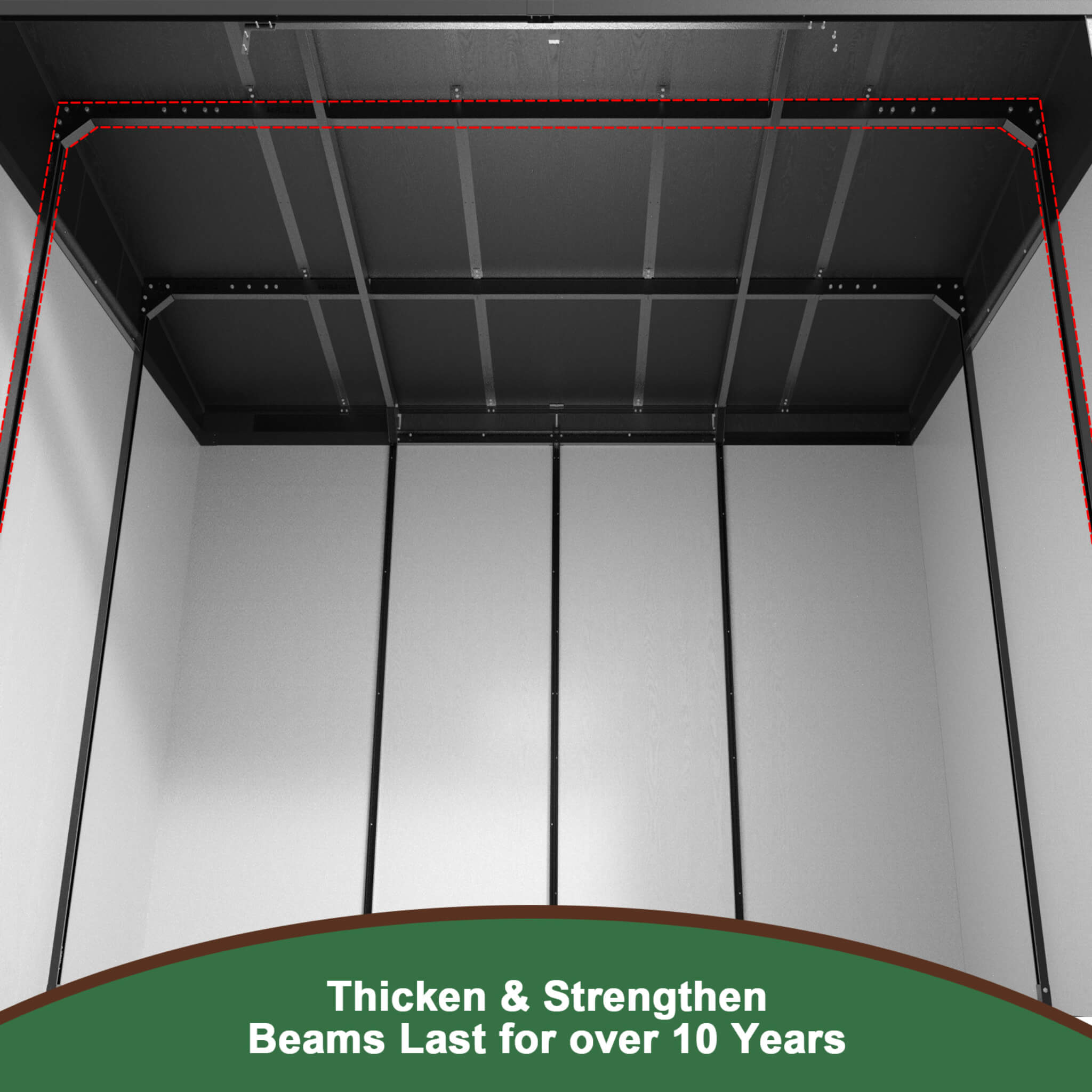 [07X10FT] Alora Heavy-Duty Weather-Resistant Steel-Reinforced Plastic Storage Shed With Floor (SAK93148) – SAKSBY WHOLESALE, 
