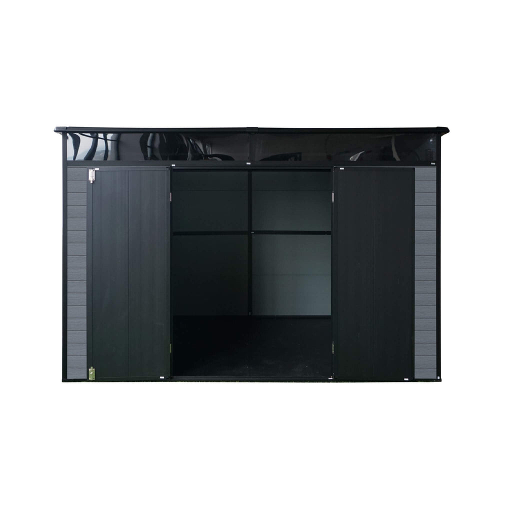 [07X10FT] Alora Outdoor Resin Garden Shed With Floor, Window, And Lockable Door (SAK25987) – SAKSBY WHOLESALE, view 4