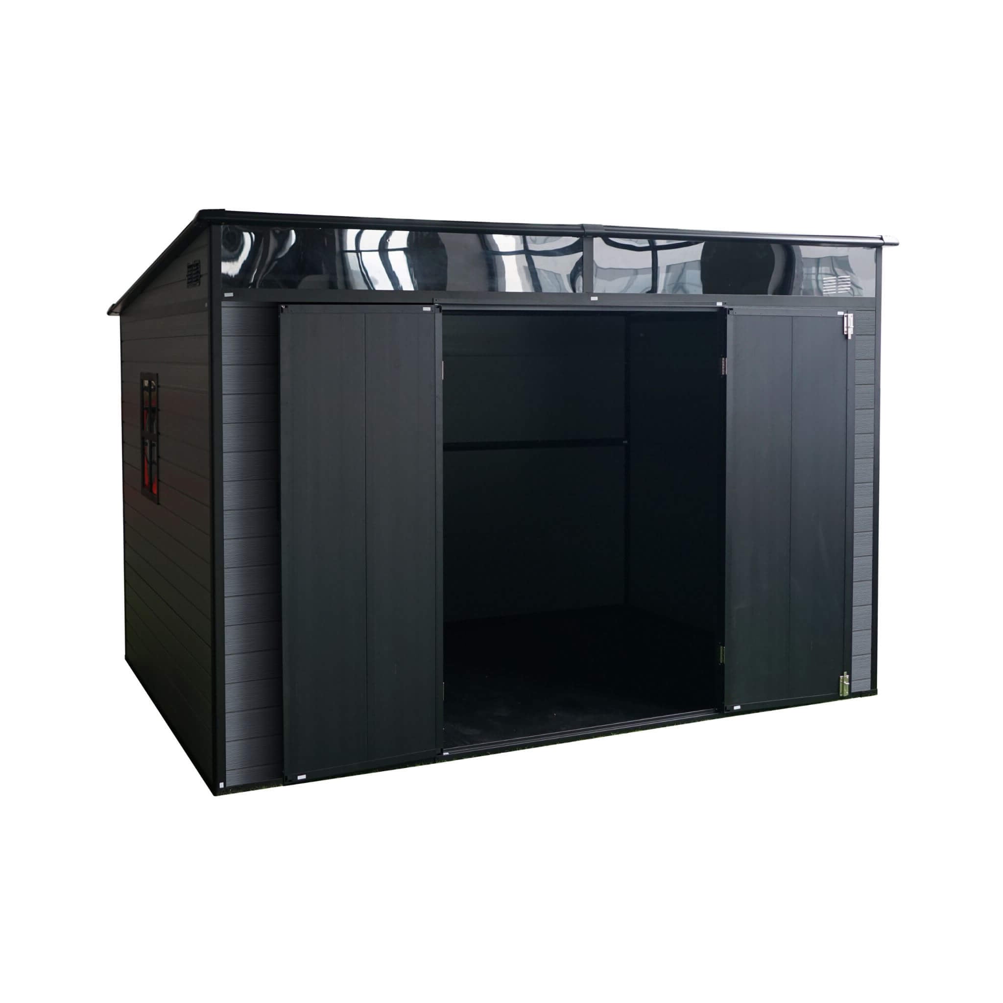 [07X10FT] Alora Outdoor Resin Garden Shed With Floor, Window, And Lockable Door (SAK25987) – SAKSBY WHOLESALE, view 3