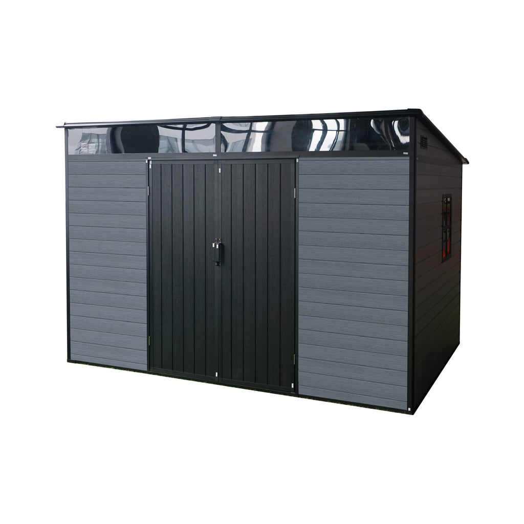 [07X10FT] Alora Outdoor Resin Garden Shed With Floor, Window, And Lockable Door (SAK25987) – SAKSBY WHOLESALE, view 5