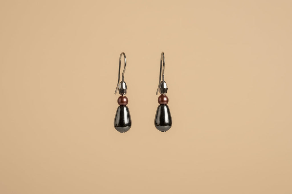 Just Neat Stuff Simple Hematite drops — lifestyle context