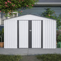 [08X10FT] Alora Heavy-Duty Outdoor All-Weather Metal Garden Tool Shed (SAK28501) – SAKSBY WHOLESALE