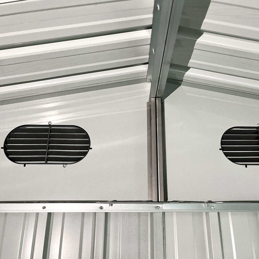 [08X10FT] Alora Large Outdoor Metal Storage Tool Shed With Window And Lockable Doors (SAK32987) – SAKSBY WHOLESALE, view 11