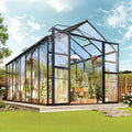 [08X16FT] Premium Polycarbonate Outdoor Walk-In Patio Greenhouse With Double Swing Doors, 4MM (SAK79206) – SAKSBY WHOLESALE
