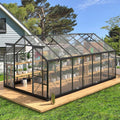 [08X16FT] Premium Outdoor Walk-In Polycarbonate Greenhouse With Roof Vents & Sliding Doors, 4MM (SAK72649) – SAKSBY WHOLESALE