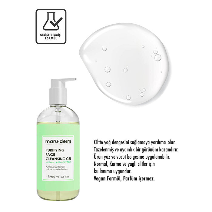 Maruderm Salicylic Acid BHA Cleanser 400ml - Deep Cleansing Gel | Gentle Formula