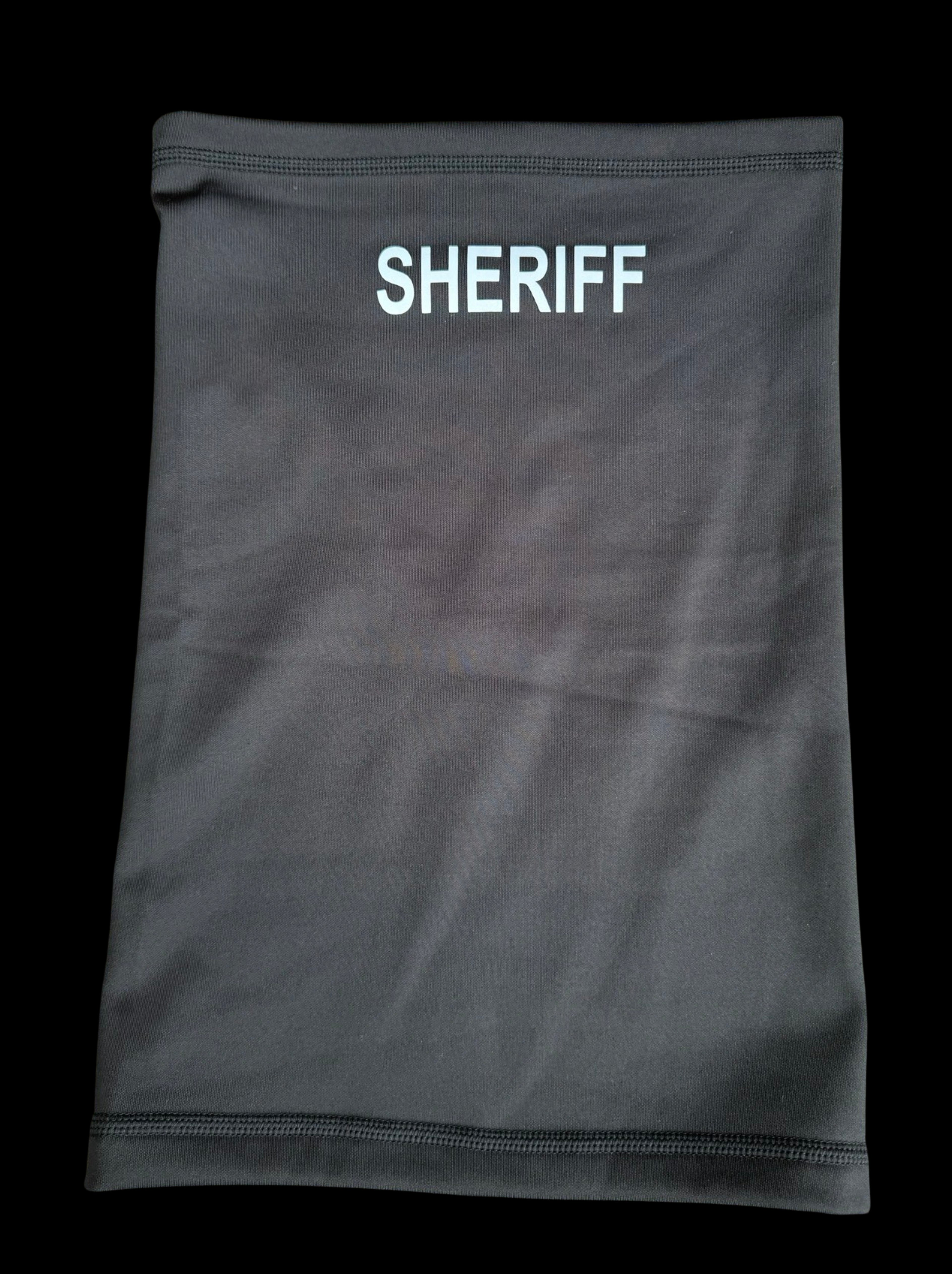 Fleece lined neck gaiter- SHERIFF — VisiBlue tactical gear for law enforcement