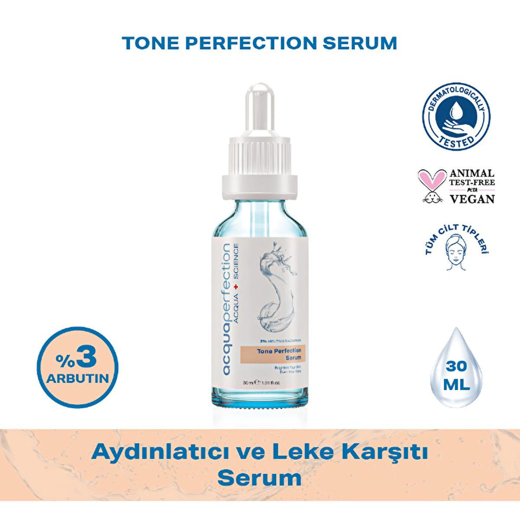 Acqua Perfection Skin Tone Correction Serum with Alpha Arbutin - Brightens, Evens Skin Tone, Reduces Hyperpigmentation