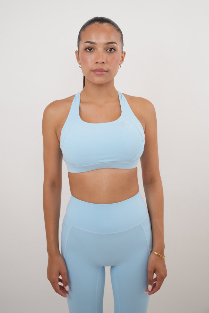 KIMITH BRAND I Am Glowing Sky Blue Quick Dry Butter Bra — main product shot
