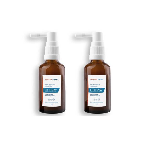 Ducray Neoptide Expert Hair Strengthening Serum for Men and Women - Hair Densifying Treatment, 2x50ml