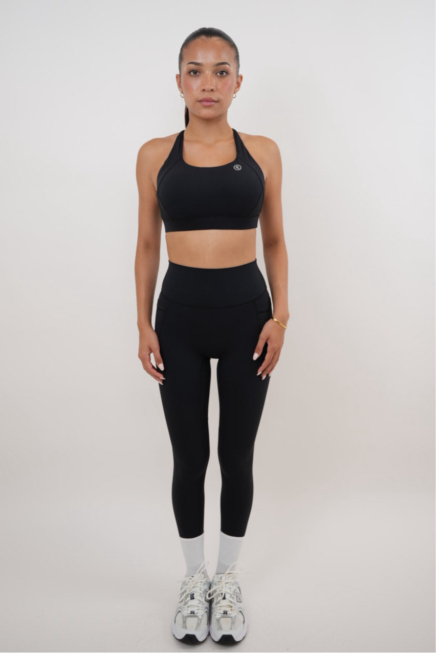 KIMITH BRAND I Am Glowing Black Quick Dry Butter Soft Legging — main product shot