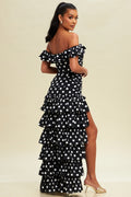 Pretty Little Patriot Pretty Little Patriot Black Pretty Woman Polka Dot Dress — main product shot