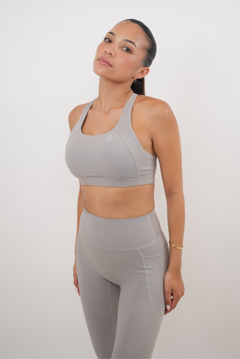 KIMITH BRAND I Am Glowing Frosty Gray Quick Dry Butter Legging — side view