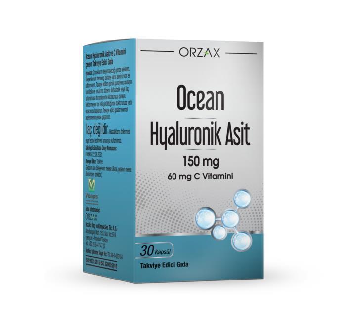 Orzax Ocean Hyaluronic Acid 150 mg - 30 Capsules