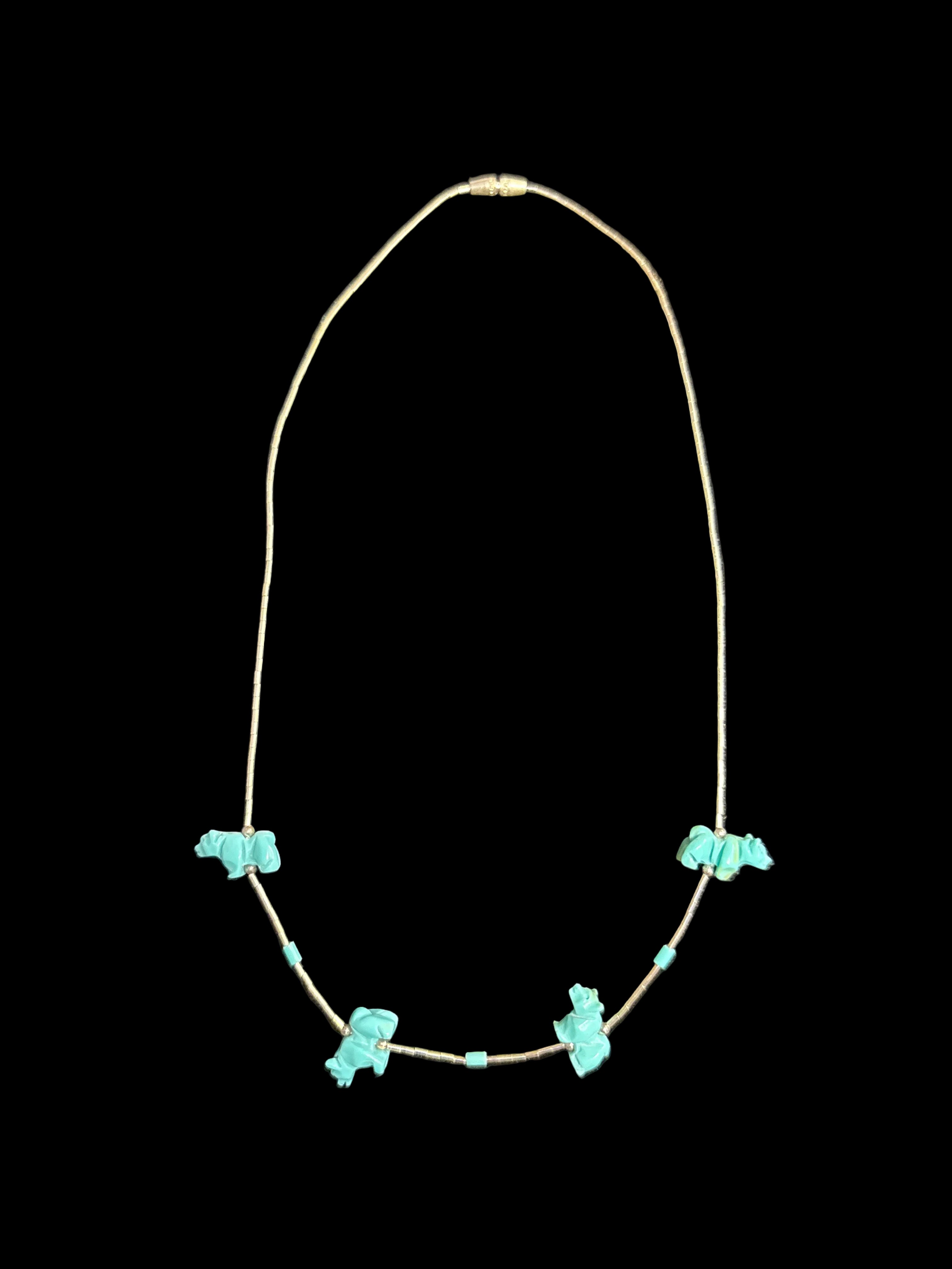 Turquoise Bear Fetish
