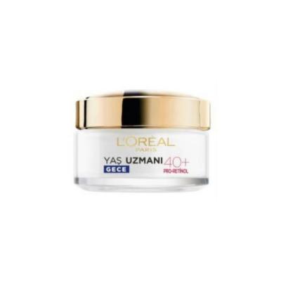 Loreal Paris Age Expert 40+ Anti-Wrinkle Firming Night Cream: Reduce Wrinkles, Nourish Skin with Pro-Retinol & Camellia Oil - 50ml
