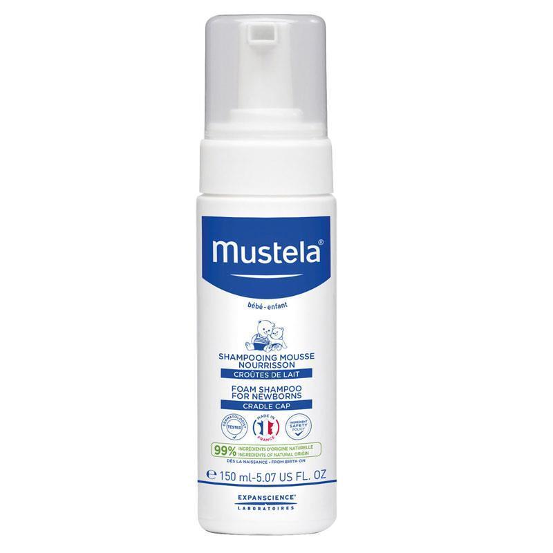 Mustela Baby Foam Shampoo for Newborns - Gentle, Tear-Free, 5.07 fl oz